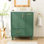 24" Bathroom Vanity With Sink, Bathroom Cabinet With Door Shelf, Deep Drawer, 2-Tier Pull-Out Basket, Wood Frame And MDF Board, One Package-932854105