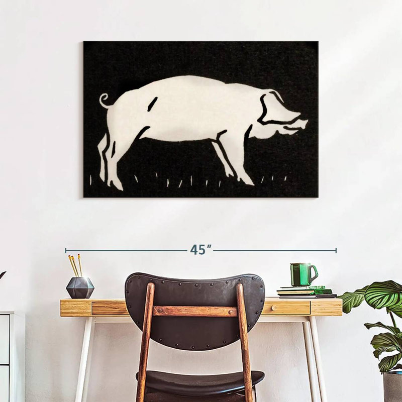 Cochon 1923, H 26 po x l 39 po