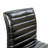 Merchiston Low-Back Modern Ribbed Upholstered Vinyl Swivel Desk Chair-516145603-516145628
