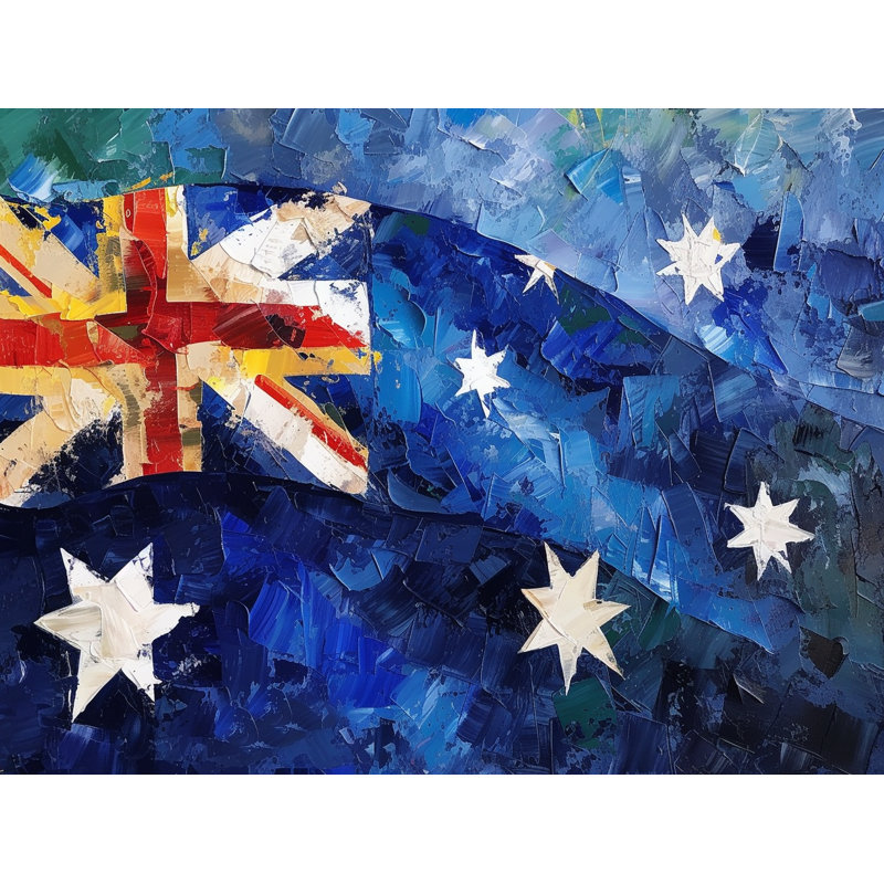 Rideaux de fenêtre drapeau australien abstrait drapeaux de fierté nationale - 2 panneaux_11499, H 20 po x l 84 po