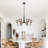 6 - Light Metal Tradition/Classic Dimmable Chandelier