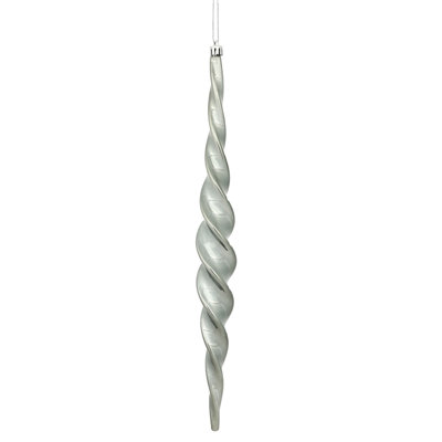 Shiny Spiral Icicle Christmas Ornament