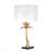 D16x31" Leaf Lamp With Marble Base, Gold