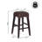 Maui Coastal 30" Woven Water Hyacinth Backless Bar Stool, Solid Mango Wood Frame with Integrated Footrest for Kitchen Island, Dark Brown-997076636-958703067