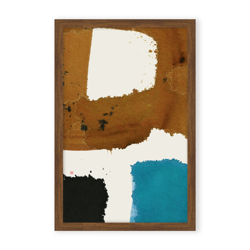 Abstract Off Track, Black, 48" H x 36" W x 1.125" D, Framed Print