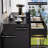 Fluted 8-Drawer Wooden Dresser, 48" Wide Modern Curved Chest of Drawers, Black-2130447626