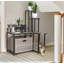 Cat Litter Box Enclosure Furniture With Flower Stand-1708547384