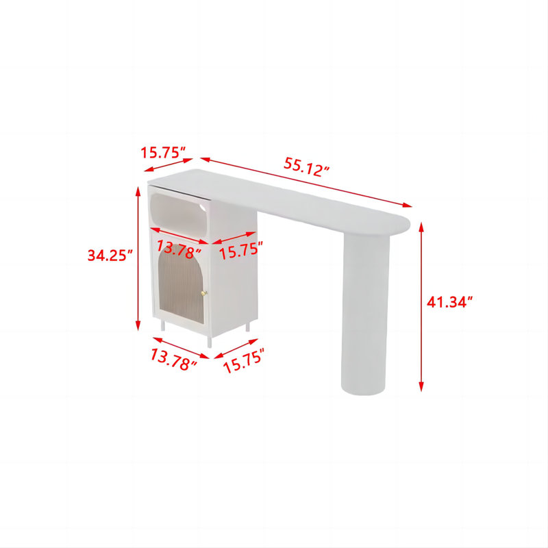 Table de bar rectangulaire simple Simple