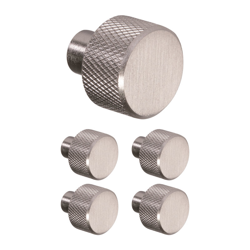 Porter Satin Nickel Round Cabinet Knob Set of 5