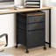 MDF Iron Fabric Under Table Cabinet - Dresser Bedroom Storage, Durable Metal Frame, Compact Design, Multi-Functional Use, Easy Assembly