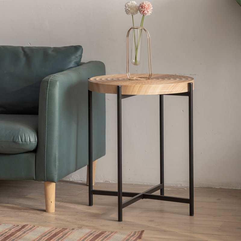 Table basse Heydi, H 23,42 po x l 18,9 po x P 18,9 po, Brun / brun foncé