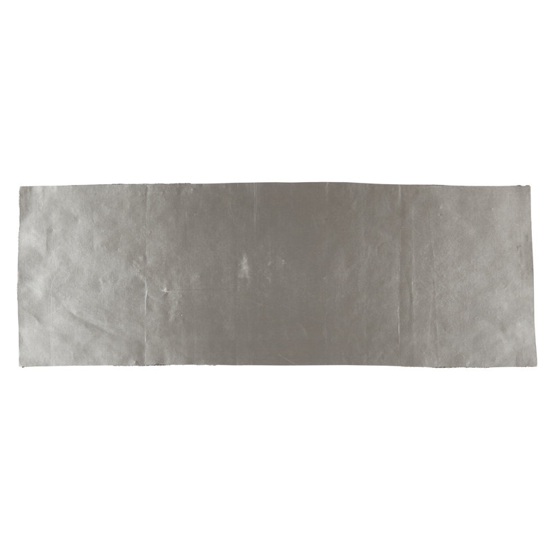 Gray Beaded Polyester Table Runner, 13"x35"