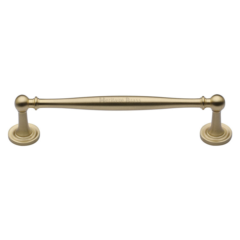 Heritage Brass Heritage Cabinet Pull Colonial Design, Satin Brass, 15.2cm H x 2.5cm W x 17.7cm D