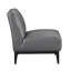 Fauteuil d'appoint rembourré en cuir avec dossier de siège en bois massif et luxueux pour salon 1pc-430817886