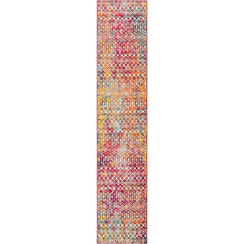 Geometric Indoor Rug, Runner 3'3" x 16'5"