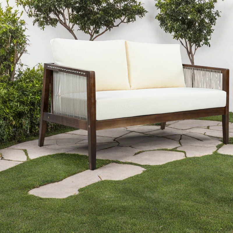 Morceaux de patio en bois d'acacia, pièce moderne pour la cour arrière