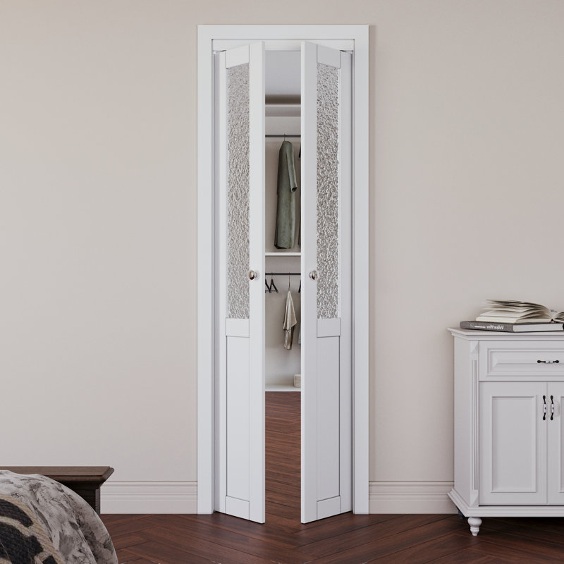 Glass And Manufactured Wood French Door With Hardware Kit, 24" x 80"