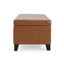 STORAGE PU OTTOMAN Orange Brown