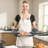 Oven Mitts, High Heat Resistant to 500℉, Lightweight Cotton Baking Mitts 13.07 x 6.1 inch with 2 No-Marks Hooks for Home, 2 Piece, Mini Oven Mitt Set with Non-Slip Silicone Strips, Kitchen