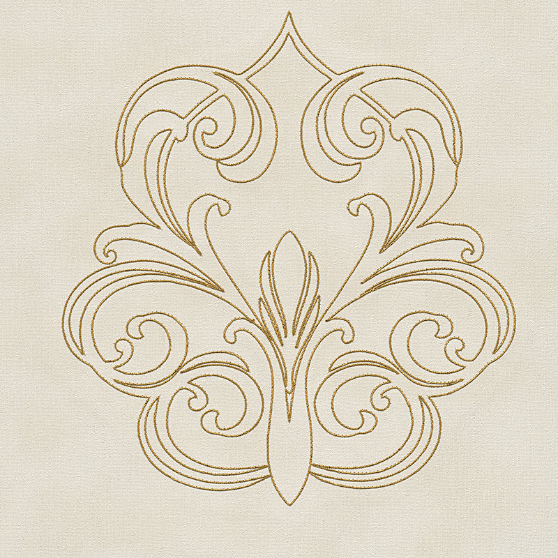 Nobile 3.2m x 70cm Wallpaper Tile, Creme / Gold