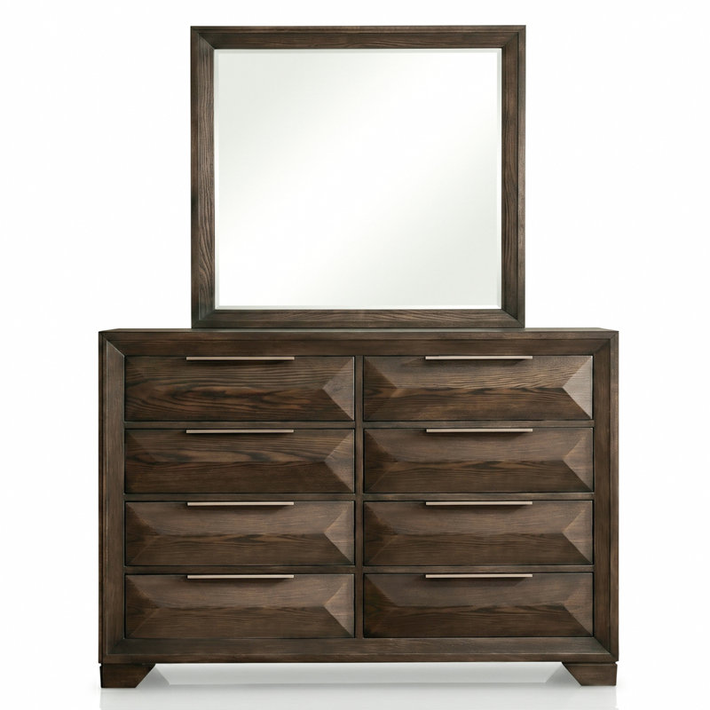 Ensemble commode et miroir 2 pièces Fikir