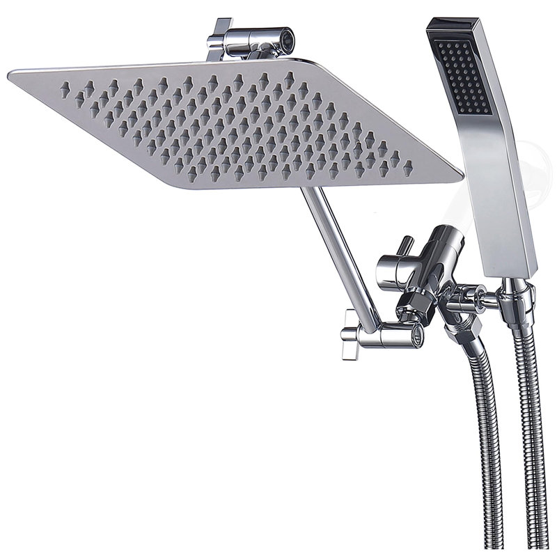 Luxurious Dual Shower Head Combination, Silver