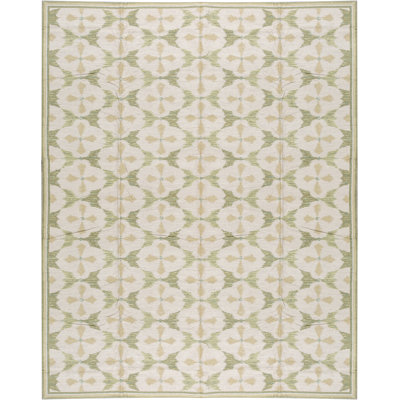 Hand-Knotted High-Quality Beige Area Rug