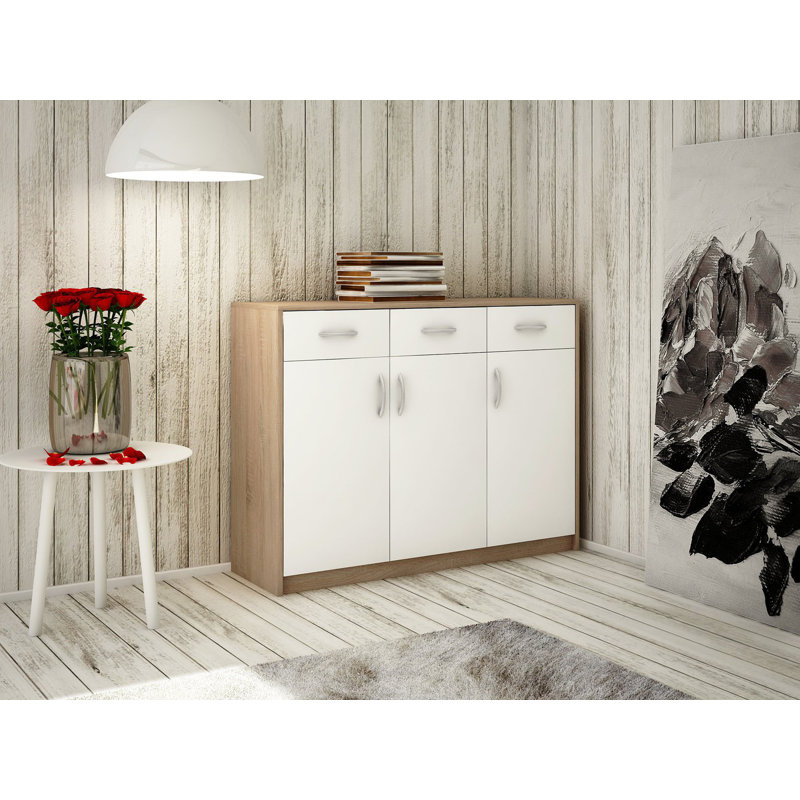 110cm Sideboard, Sonoma/White
