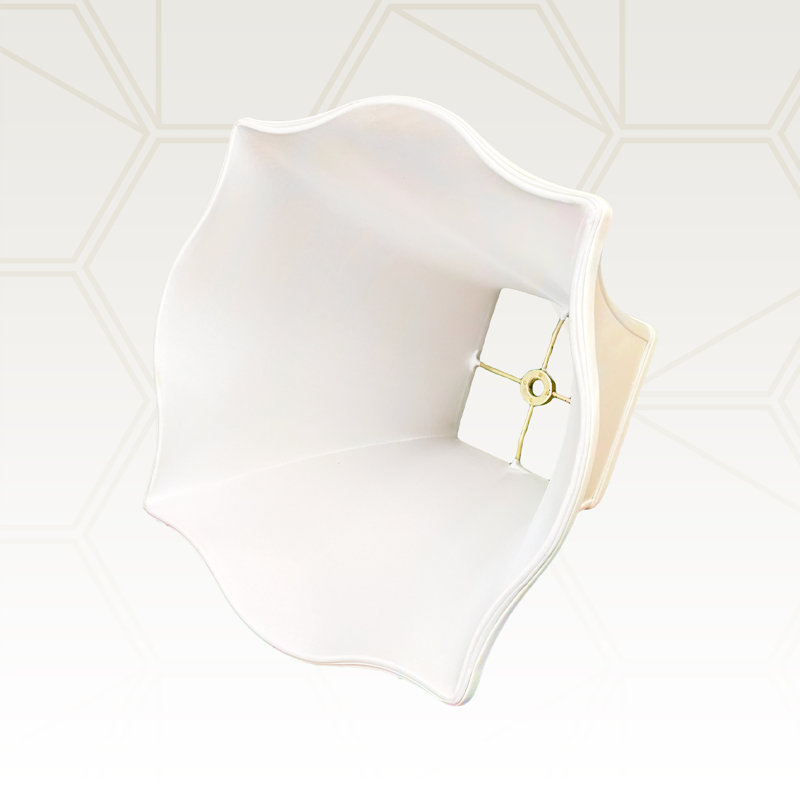 Abat-jour cloche en soie / shantung (Uno), Coquille d'oeuf, H 8,5 po x l 10 po x P 10 po
