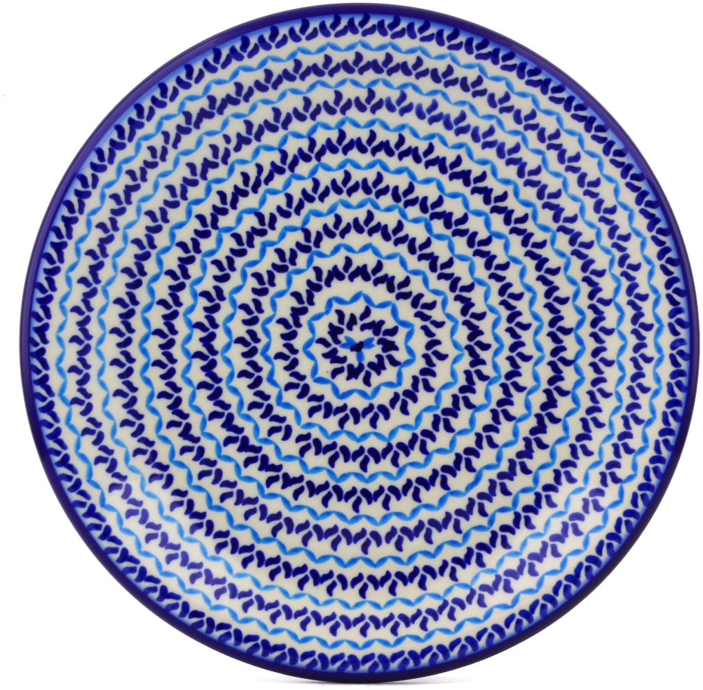 Winston Porter Rhythm Polish Pottery 10" Dinner Plate Wayfair