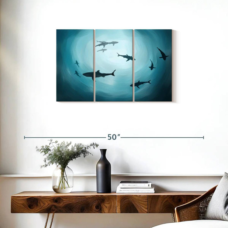 Brampt Shark Silhouette, 20" H x 33" W