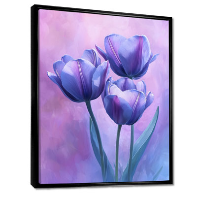 Lavande tulipes Twilight Shine I - tulipes, art mural