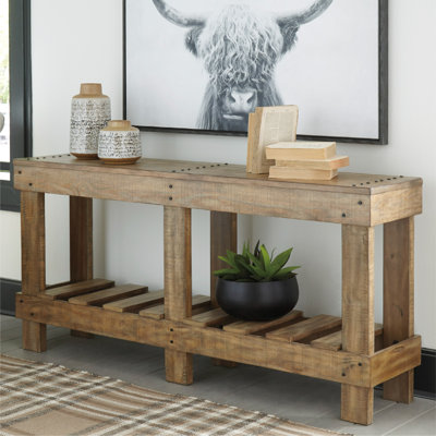 Console en bois massif 64 "Dente