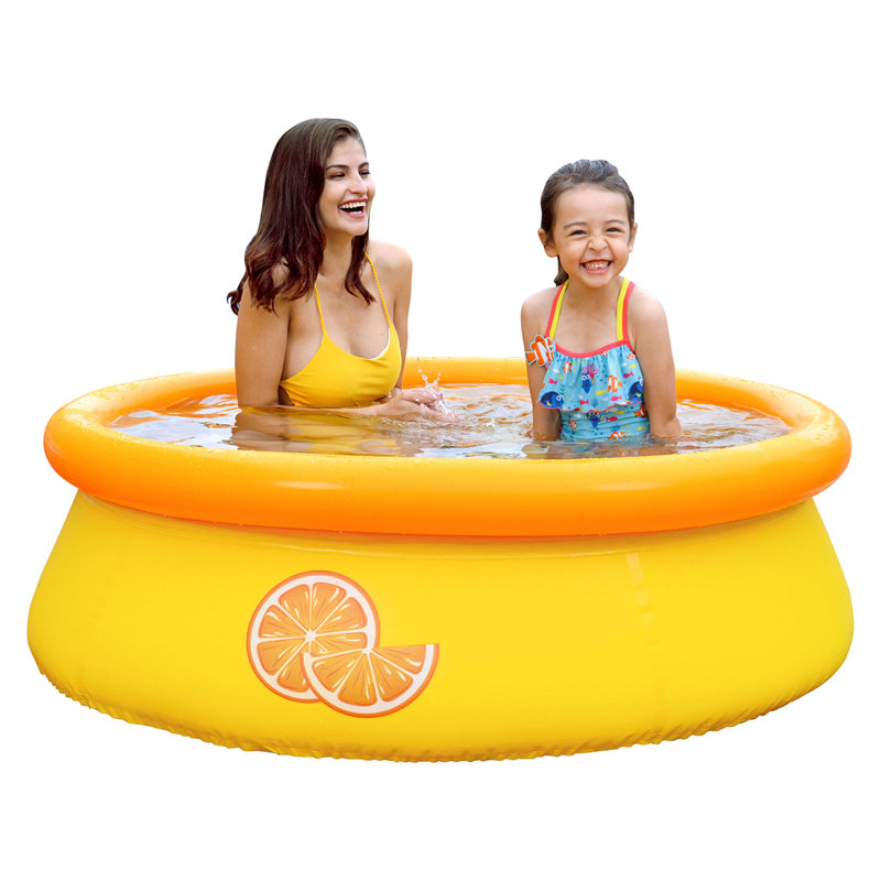 JLeisure 5' x 16.5" 3D Inflatable Outdoor Backyard Kiddie Pool, 6 Pack