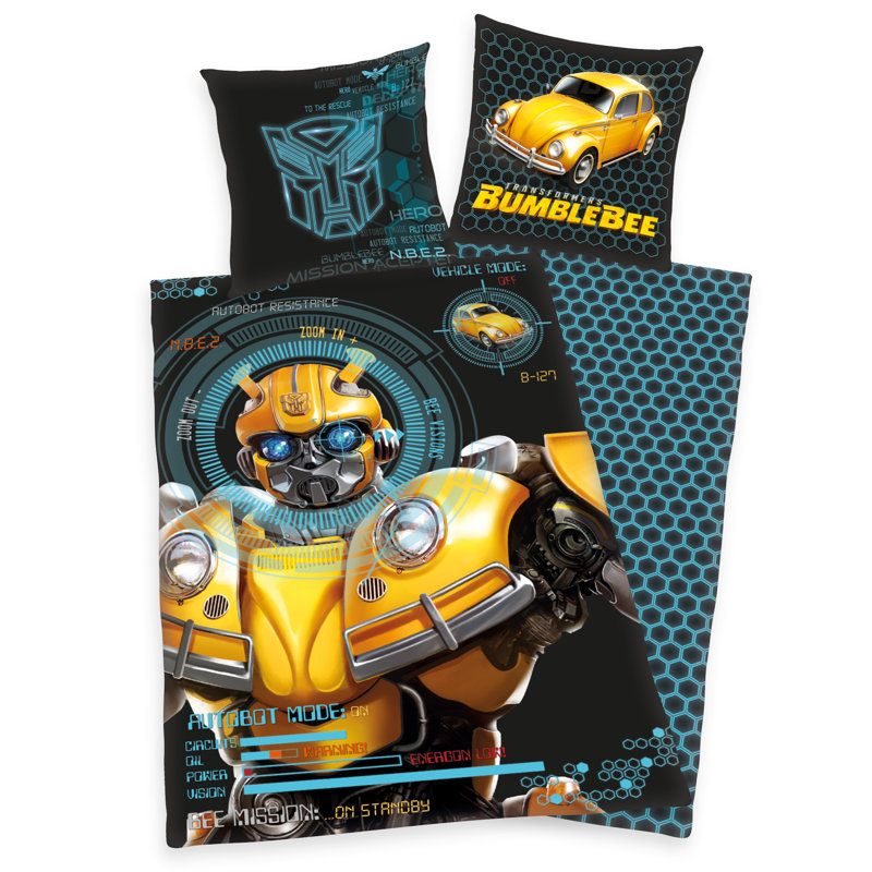 Bumblebee Transformers Duvet Cover Set