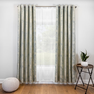 Abstract Thermal Grommet Curtain Panels
