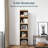 Patrick 5-Tier Modern Wood Bookcase with Adjustable Shelves-2130083569