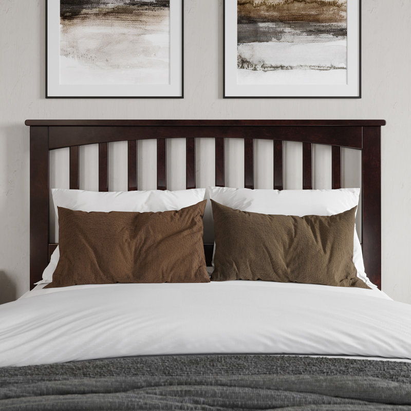 Huntsville Solid Wood Slat Headboard, Espresso, Full
