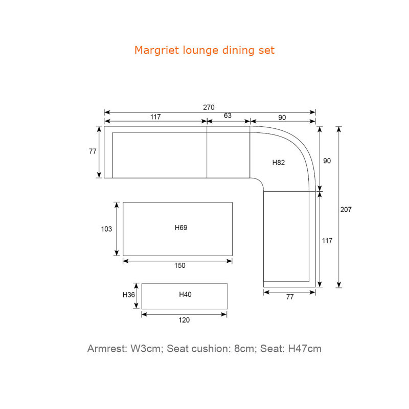 Modbury 8 - Person Deep Seating with Cushions