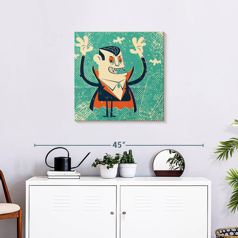 Kelan Cartoon Vampire, 24" H x 24" W