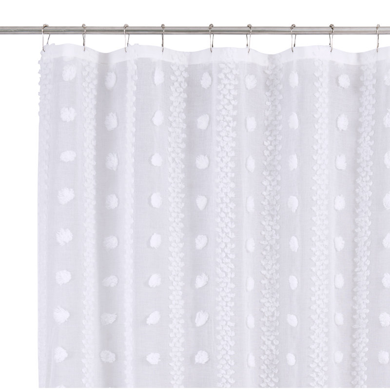 Rideau de douche Buke, Blanc
