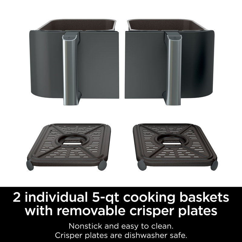 Ninja® Foodi® 6-in-1 10-Quart XL 2-Basket Air Fryer with DualZone Technology
