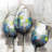 Three abstract tulips - 20"x20" Throw pillow cover - Poly twill - Print on demand-91266036-103002395