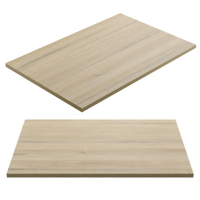 Kaboon 30x20 inch Universal Table Top, Pack of 2, Oak
