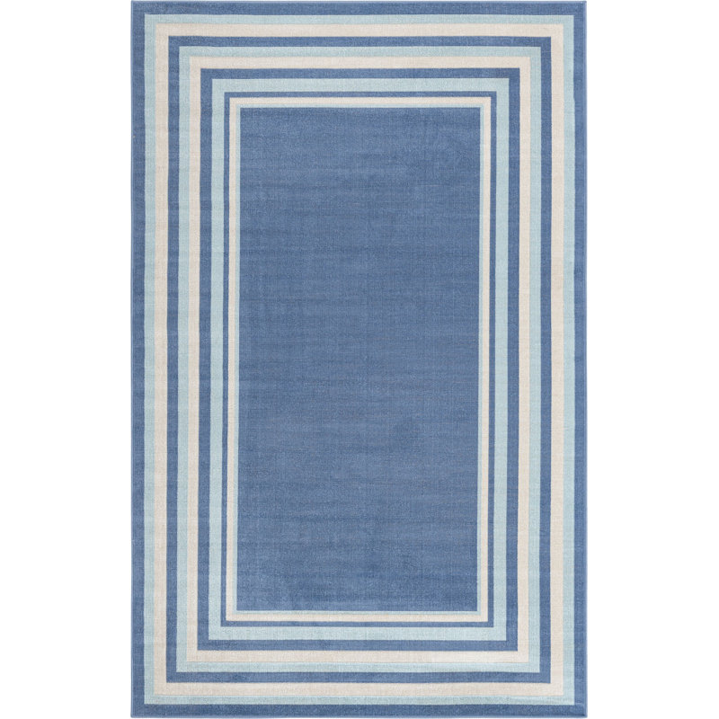 Geometric Indoor Rug, Rectangle 5' x 8'