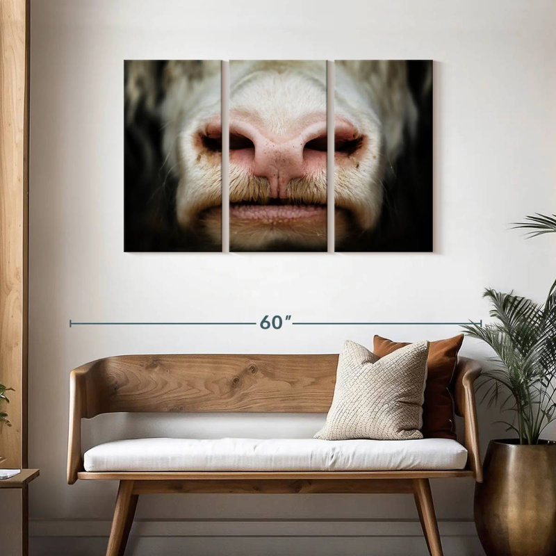 Brampt Cow Muzzle, 28" H x 45" W