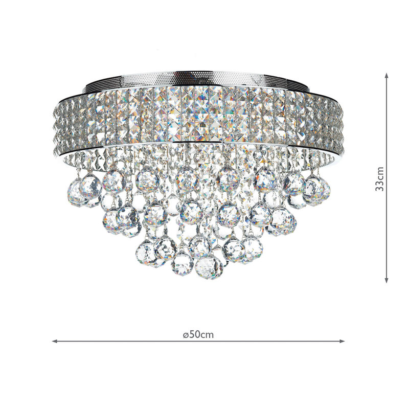 Flush Mount, Polished Chrome