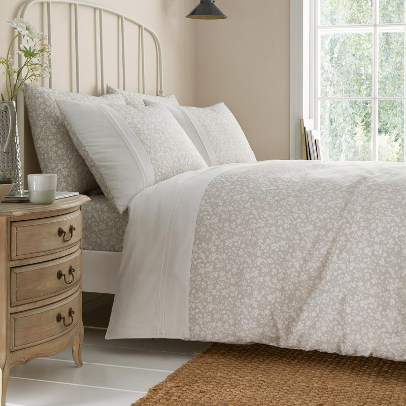 Tess Cotton Blend Sheet Set, Natural, Double (4'6)