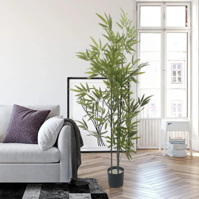 Faux arbre en bambou forêt pour la décoration intérieure, bureau, entrée
