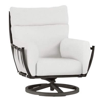 Chaise berçante pivotante en aluminium Majorca
